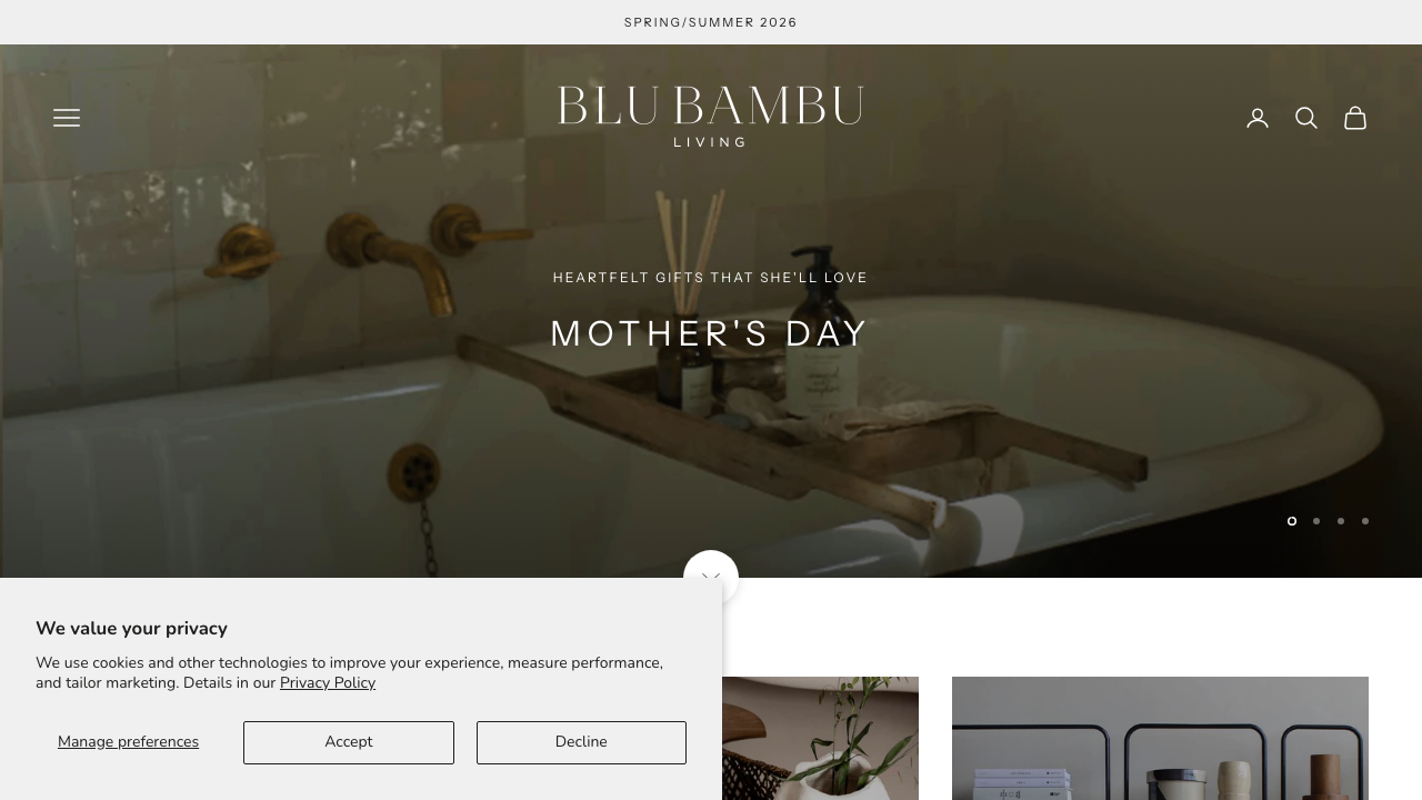 BLUBAMBU LIVING LIMITED website preview