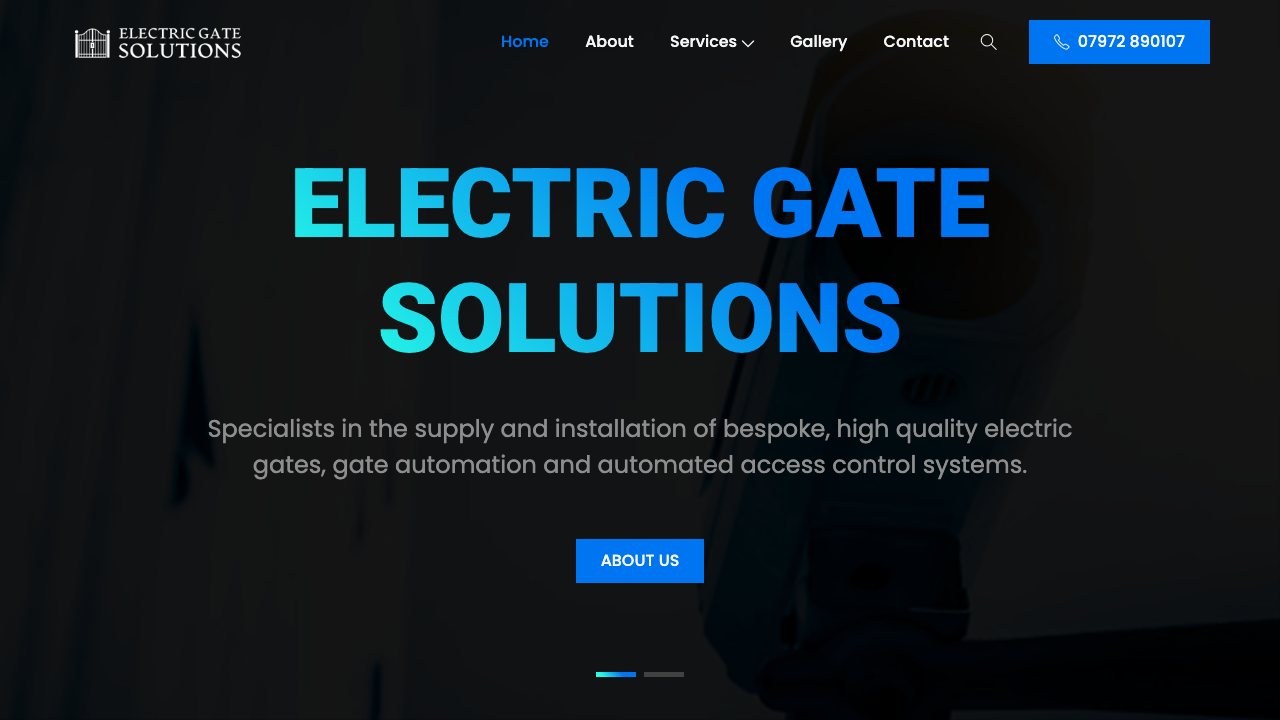 ELECTRIC GATE SOLUTIONS LTD website preview