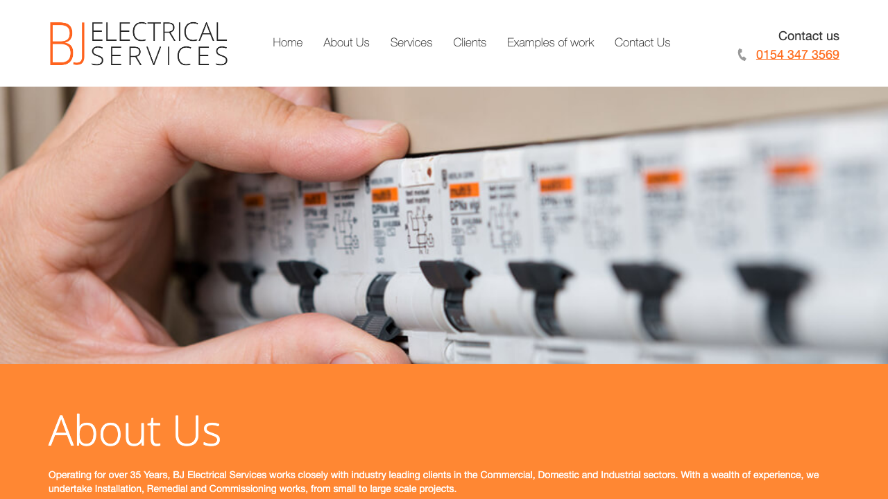 BJ ELECTRICAL ENGINEERING LTD website preview