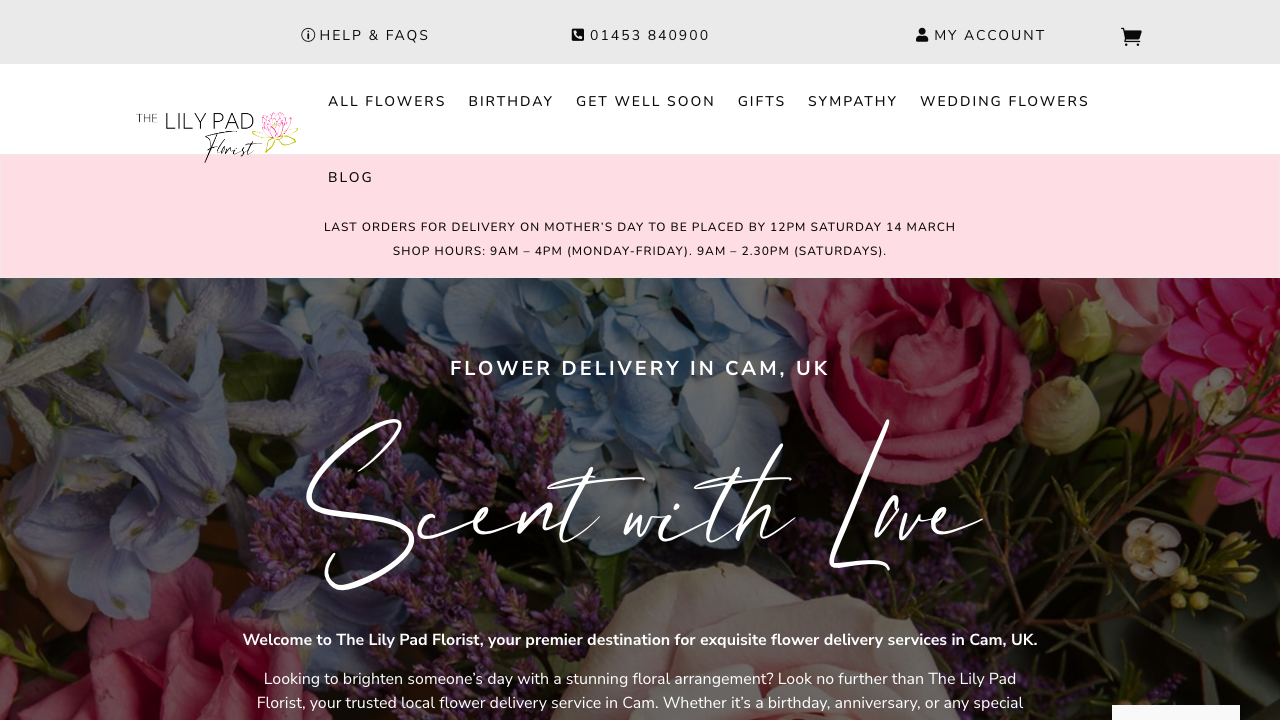 CAM FLOWERS LIMITED website preview