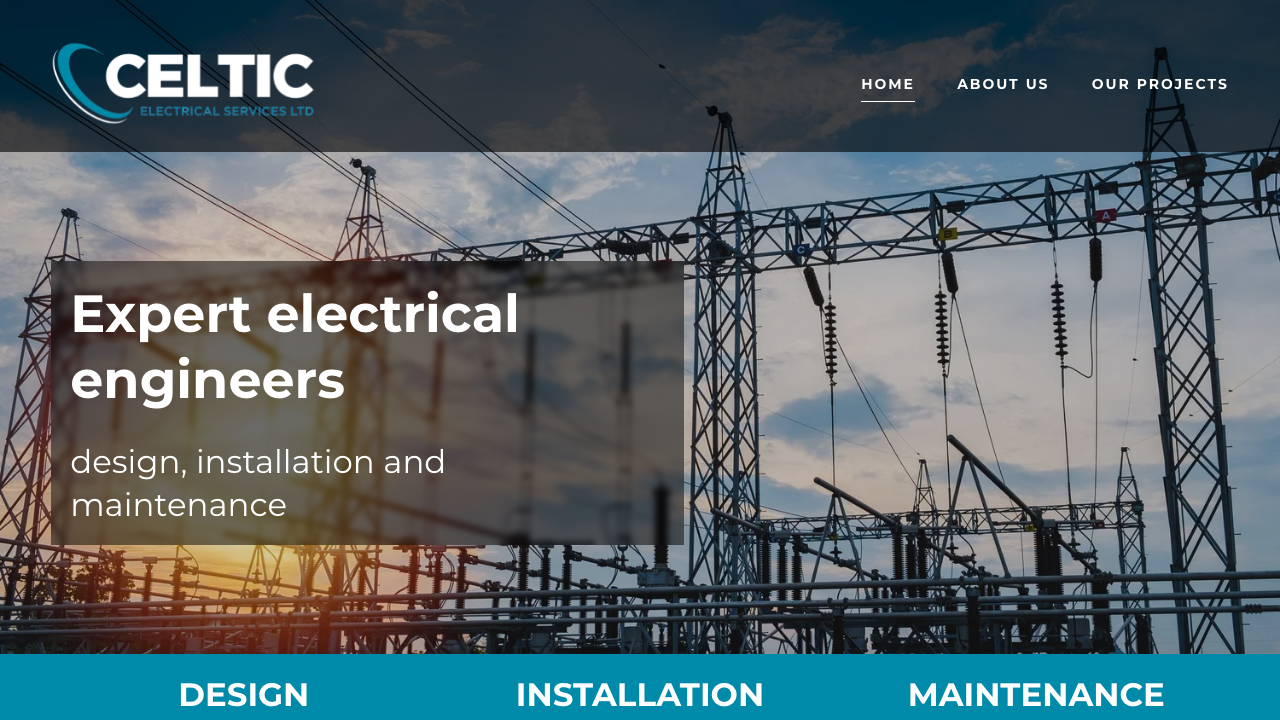CELTIC ELECTRICAL SERVICES LIMITED website preview