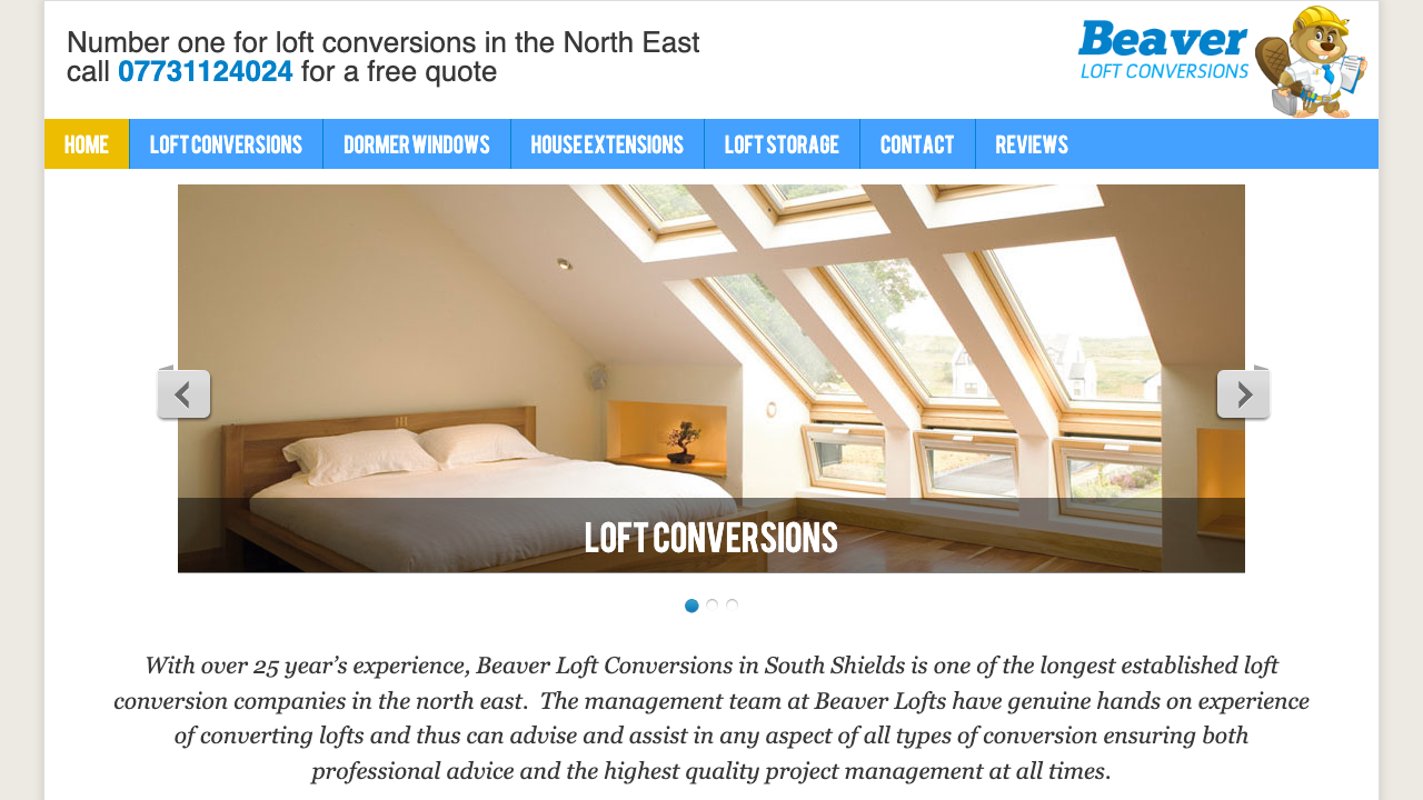 BEAVER LOFT CONVERSIONS LIMITED website preview