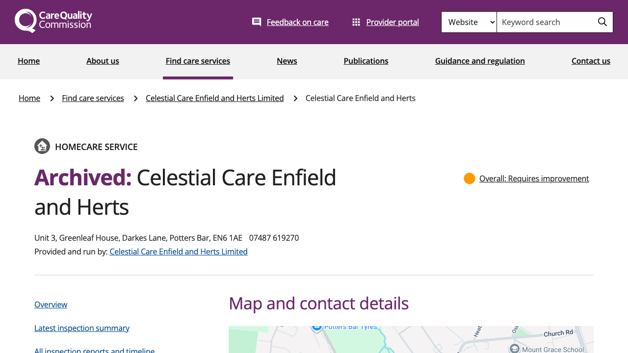 CELESTIAL COMMERCIAL LIMITED website preview