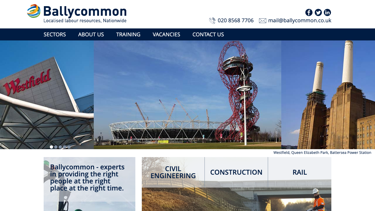BALLYCOMMON PLANT LIMITED website preview