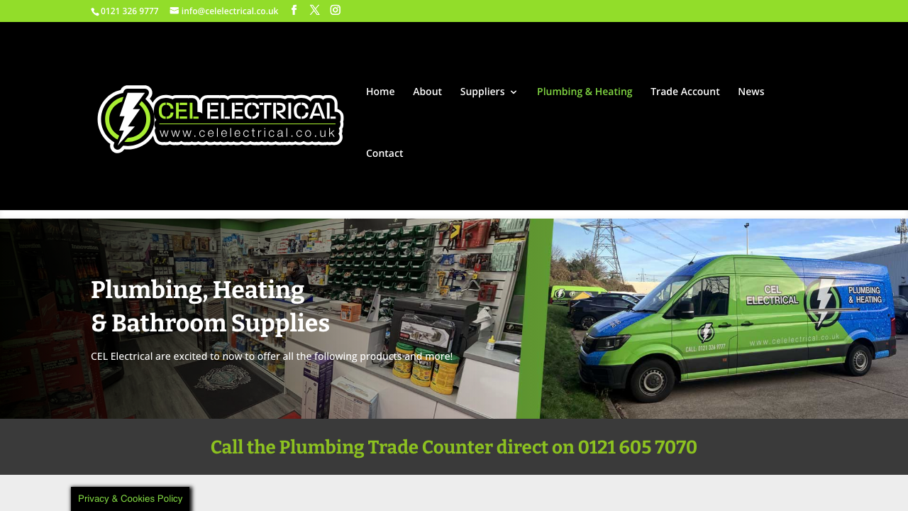 CEL PLUMBING AND HEATING LTD website preview