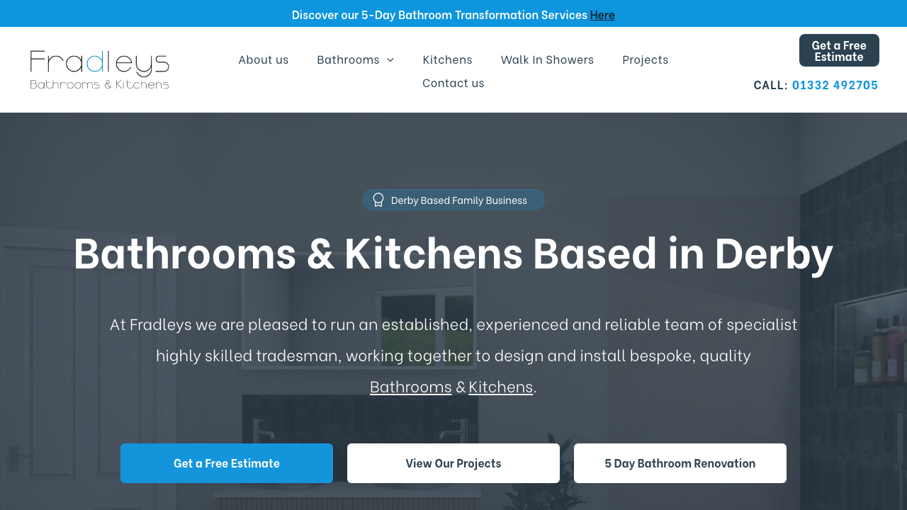 FRADLEYS LIMITED website preview