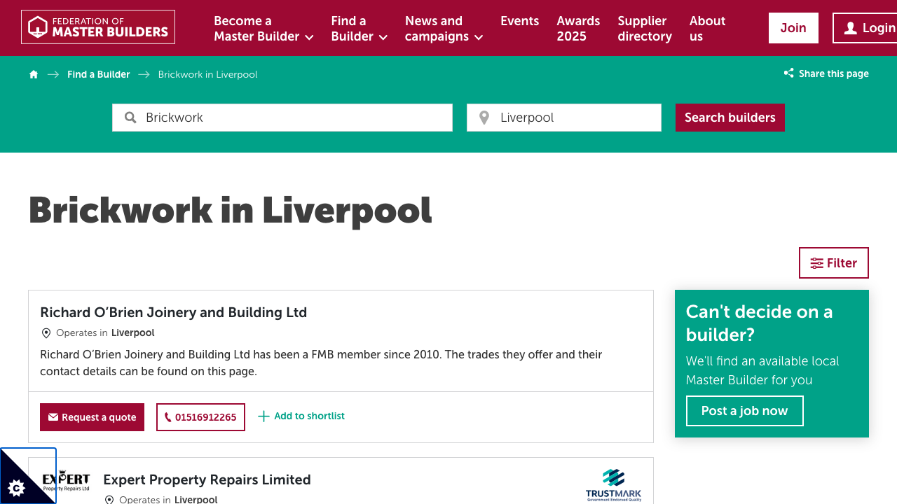 BEYOND BRICKWORK LTD website preview