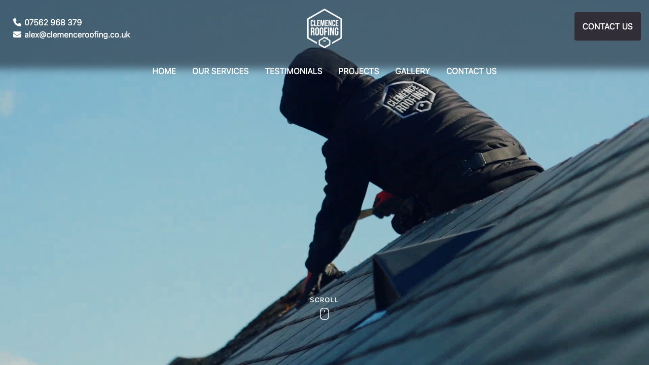 CLEMENCE ROOFING LIMITED website preview