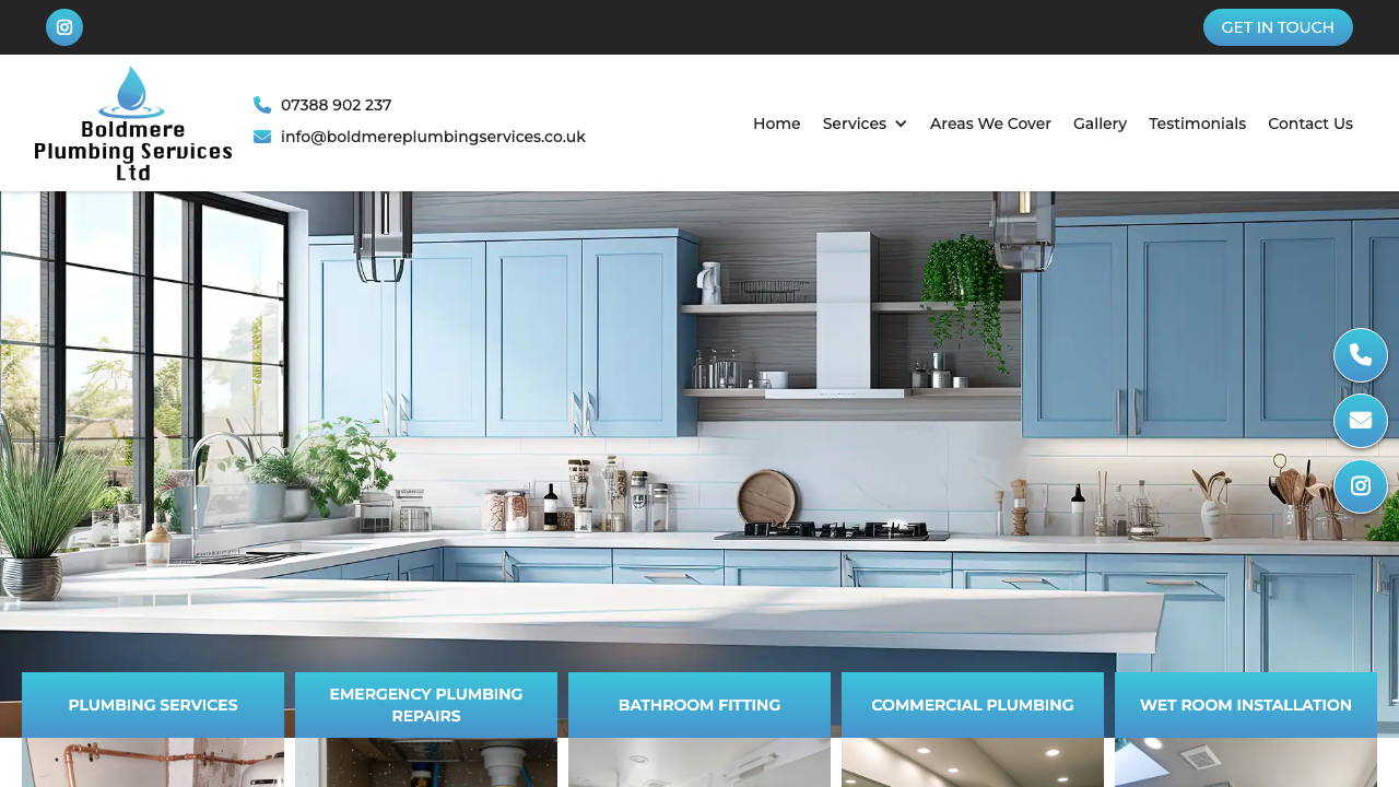 BOLDMERE PLUMBING SERVICES LIMITED website preview
