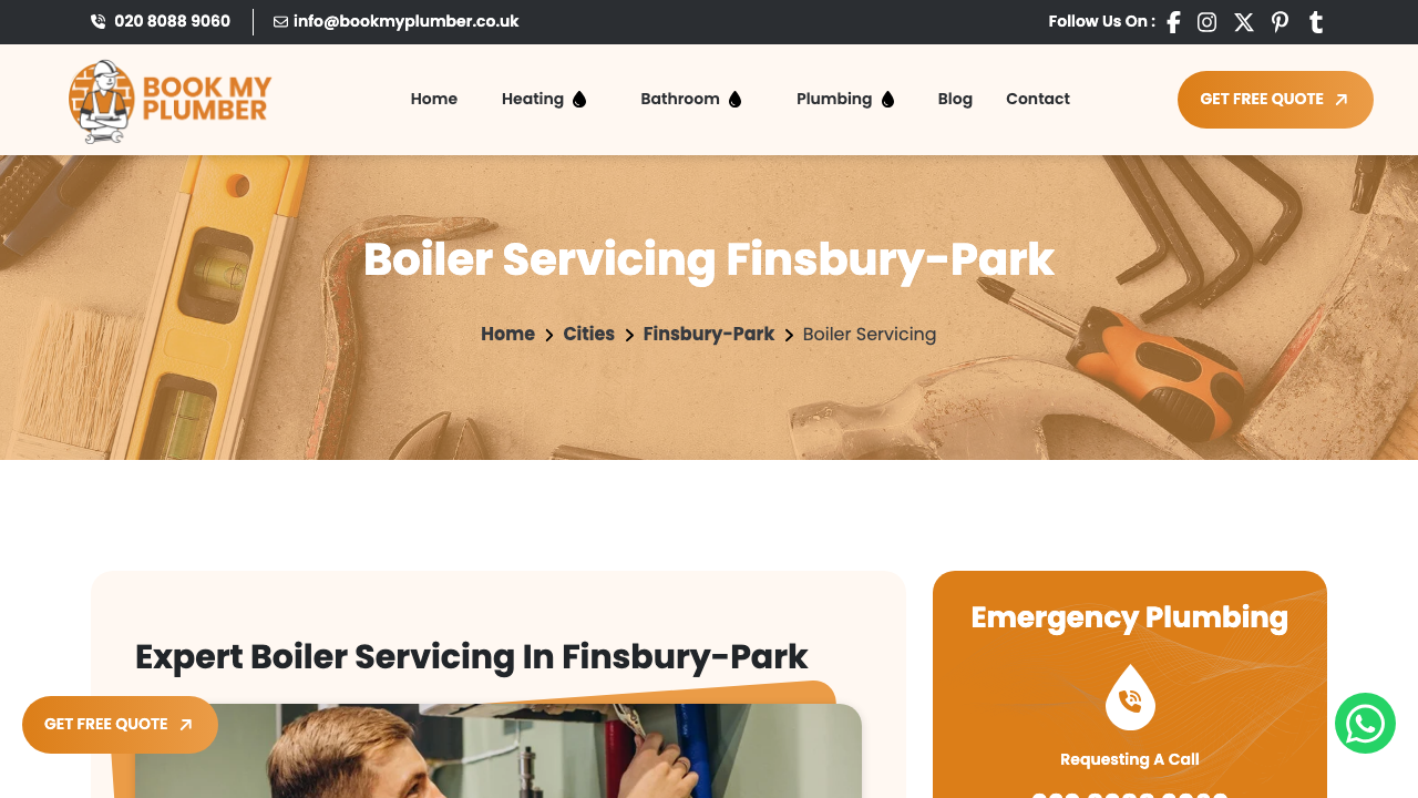BOILER 24 HOURS SERVICING LTD website preview