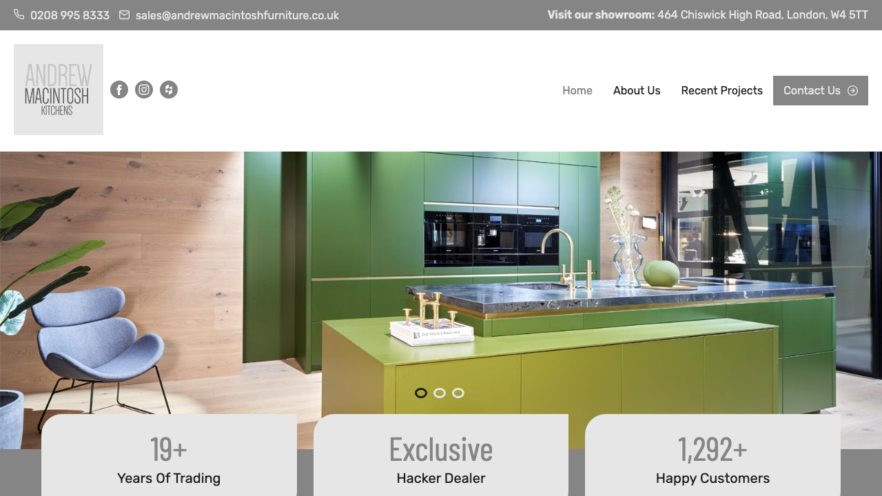 ANDREW MACINTOSH FURNITURE LIMITED website preview