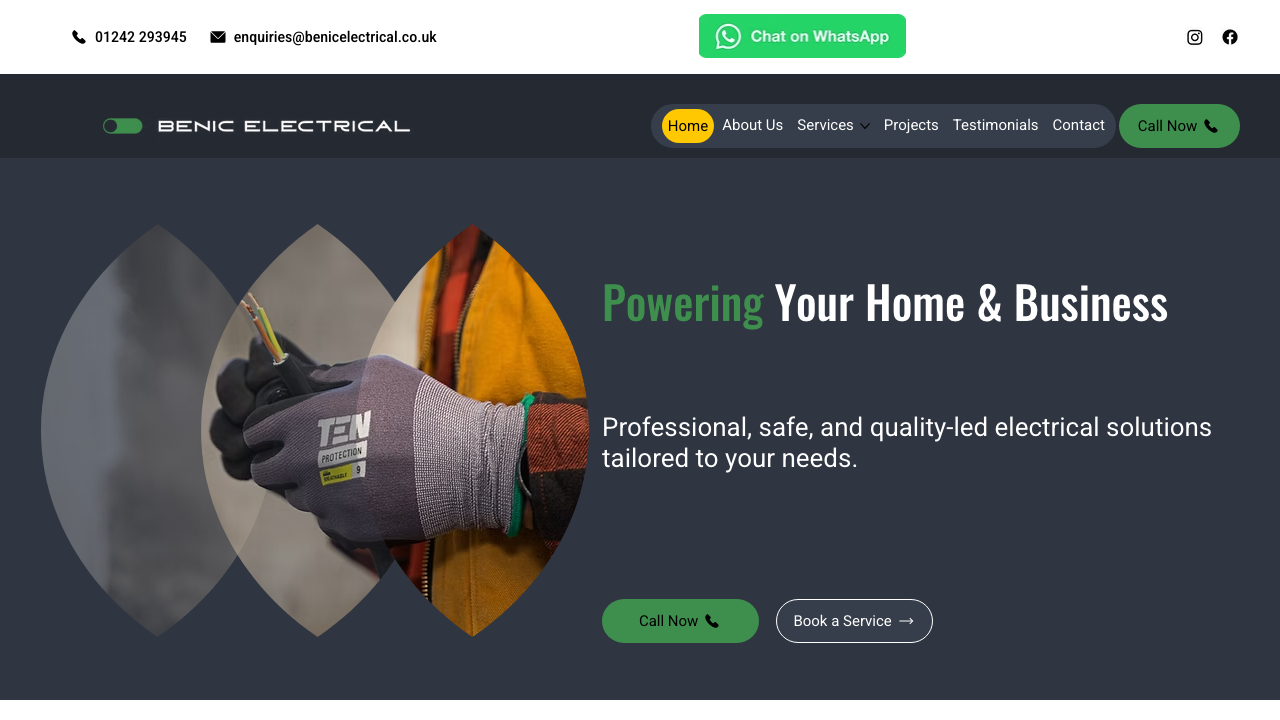 BENIC ELECTRICAL LTD website preview