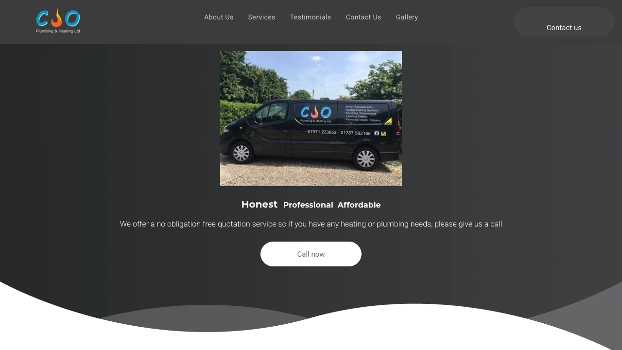 CJO PLUMBING & HEATING LTD website preview