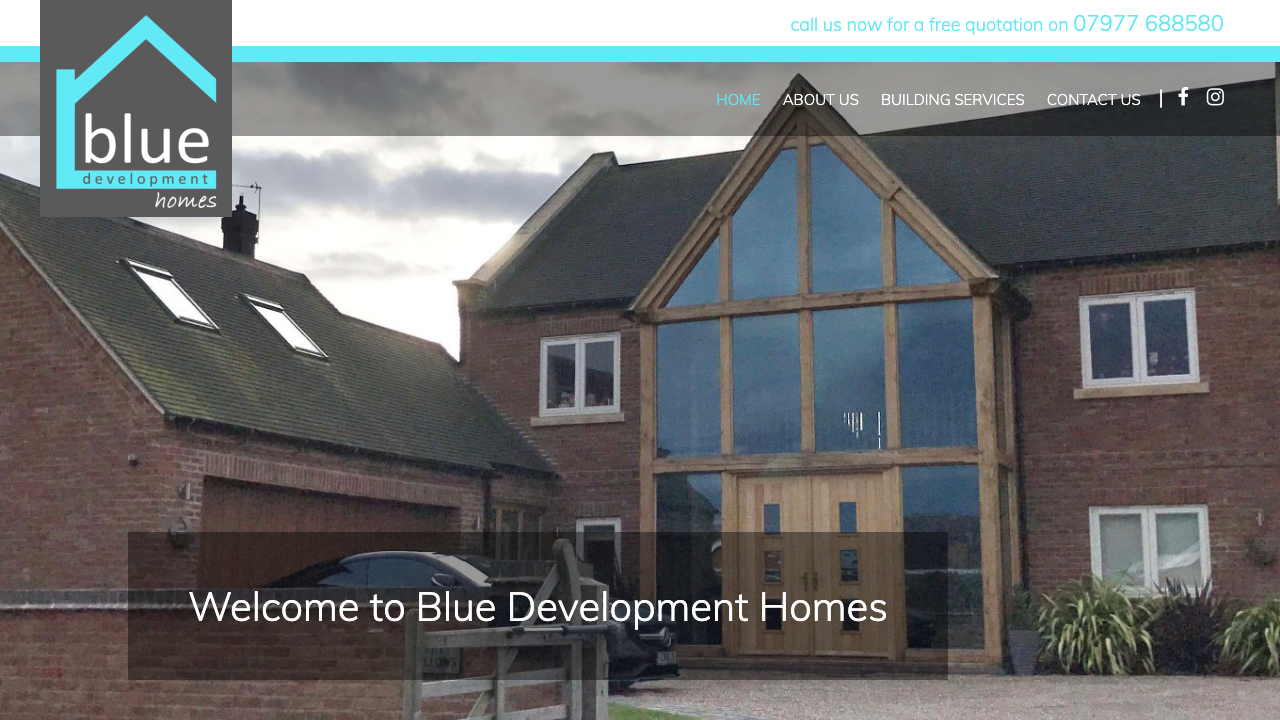 BLUE DEVELOPMENT HOMES LIMITED website preview