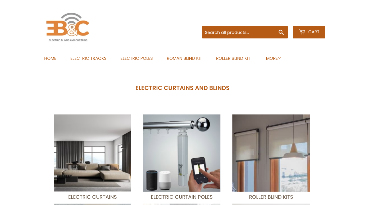 ELECTRIC BLINDS AND CURTAINS LTD website preview