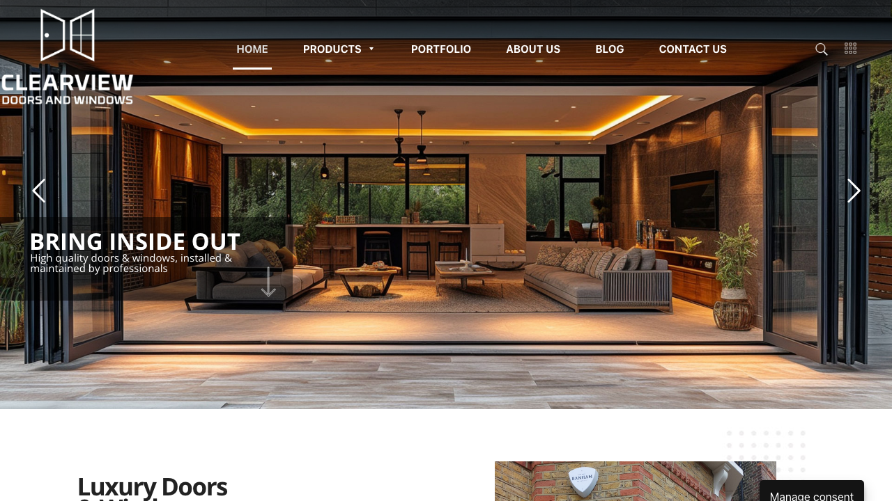 CLEARVIEW DOORS AND WINDOWS LIMITED website preview