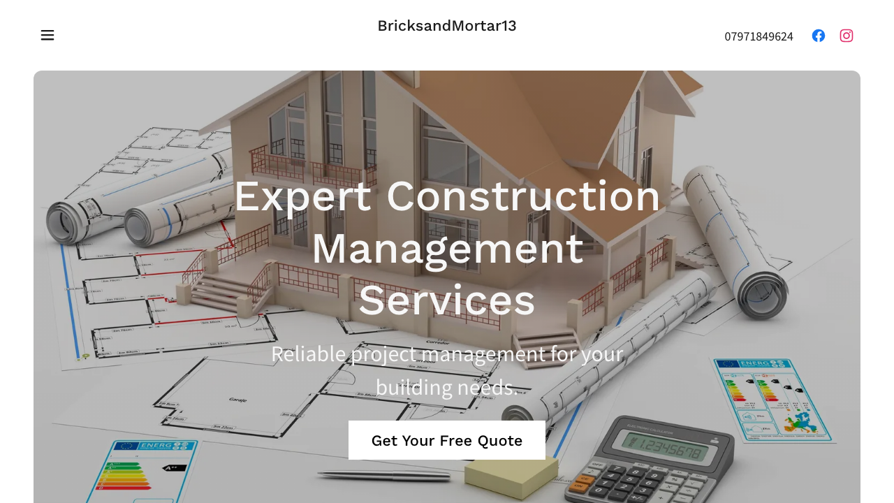 BRICKSANDMORTAR13 LTD website preview