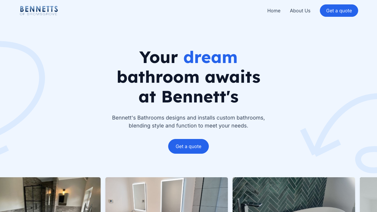 BENNETTS OF BROMSGROVE LIMITED website preview