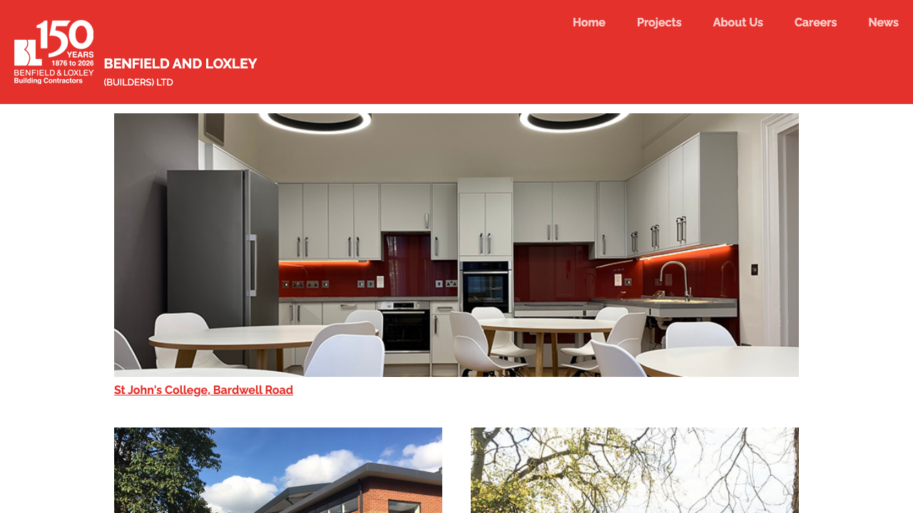 BENFIELD & LOXLEY (BUILDERS) LIMITED website preview