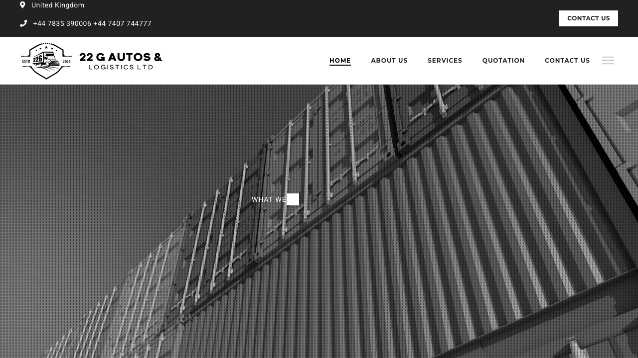 22G TRANSPORT LTD website preview