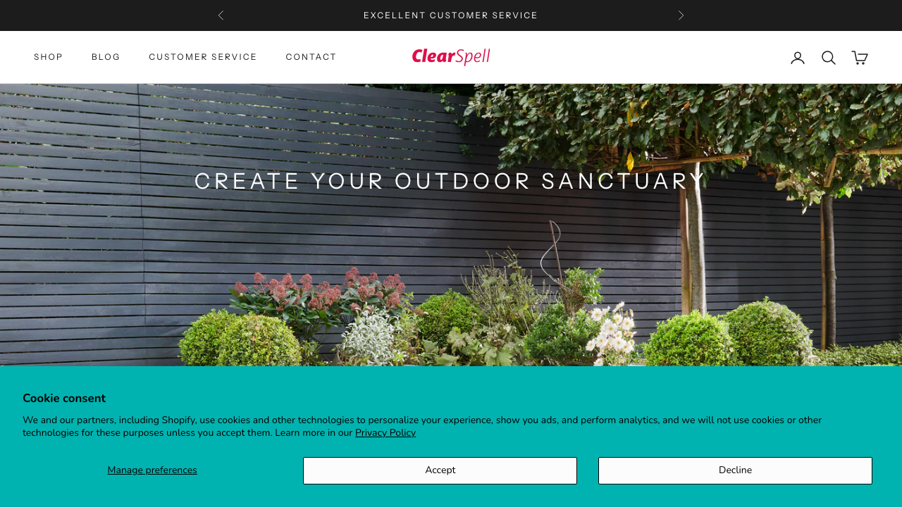 CLEARSPELL LIMITED website preview