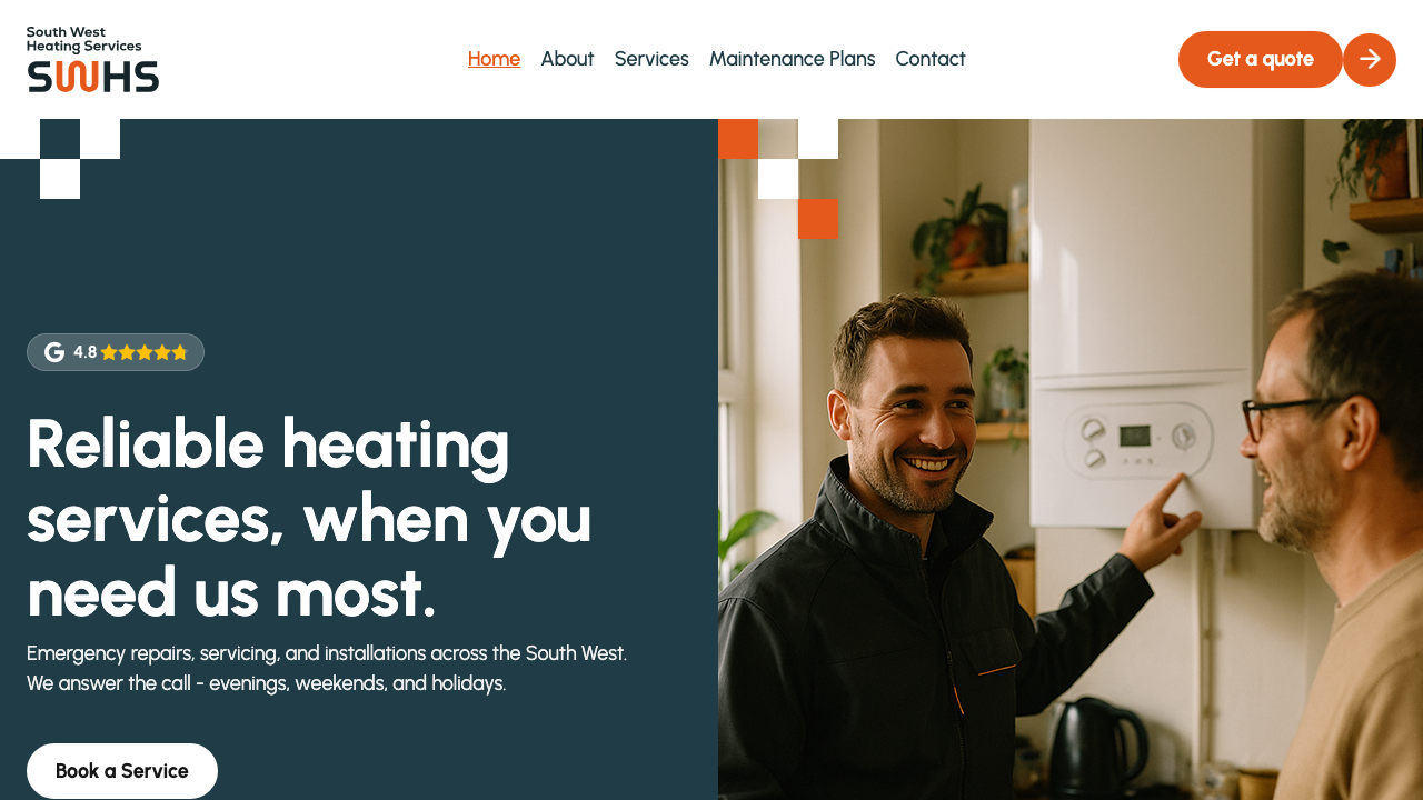 BOILER CARE SOUTH WEST LTD website preview