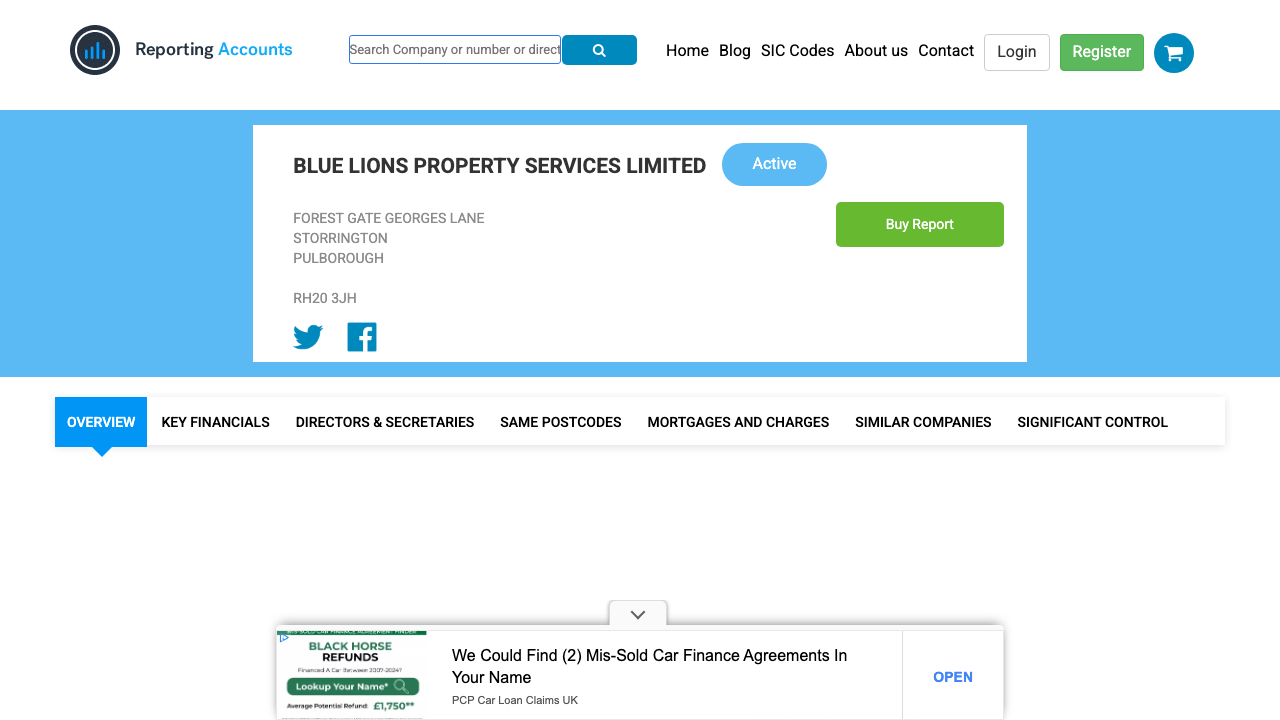 BLUE LIONS PROPERTY SERVICES LIMITED website preview