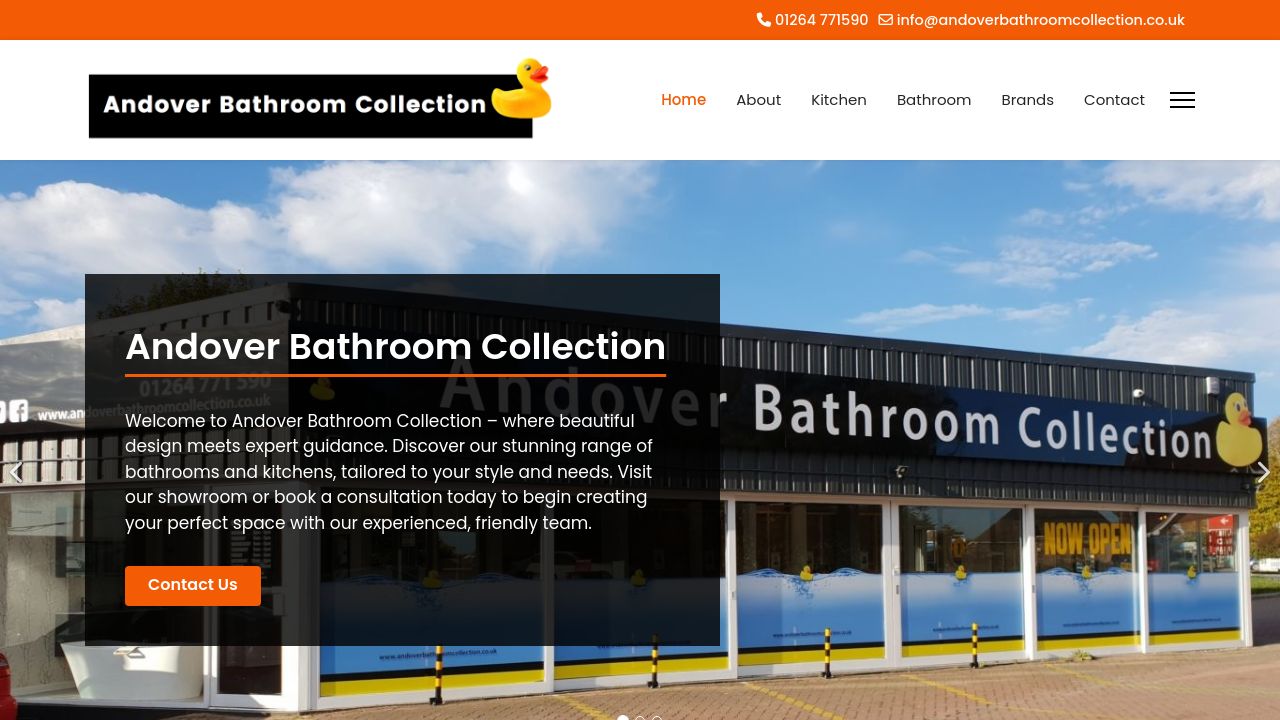 ANDOVER BATHROOM COLLECTION LTD website preview