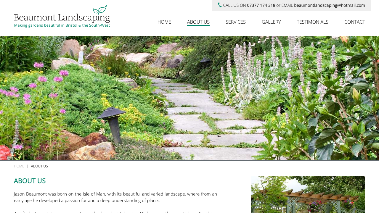 BEAUMONT LANDSCAPING LTD website preview