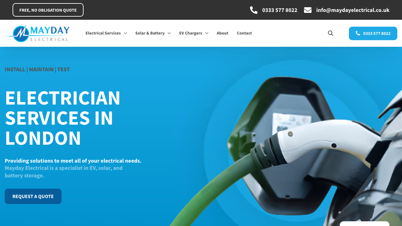 CJDAY ELECTRICAL LTD website preview