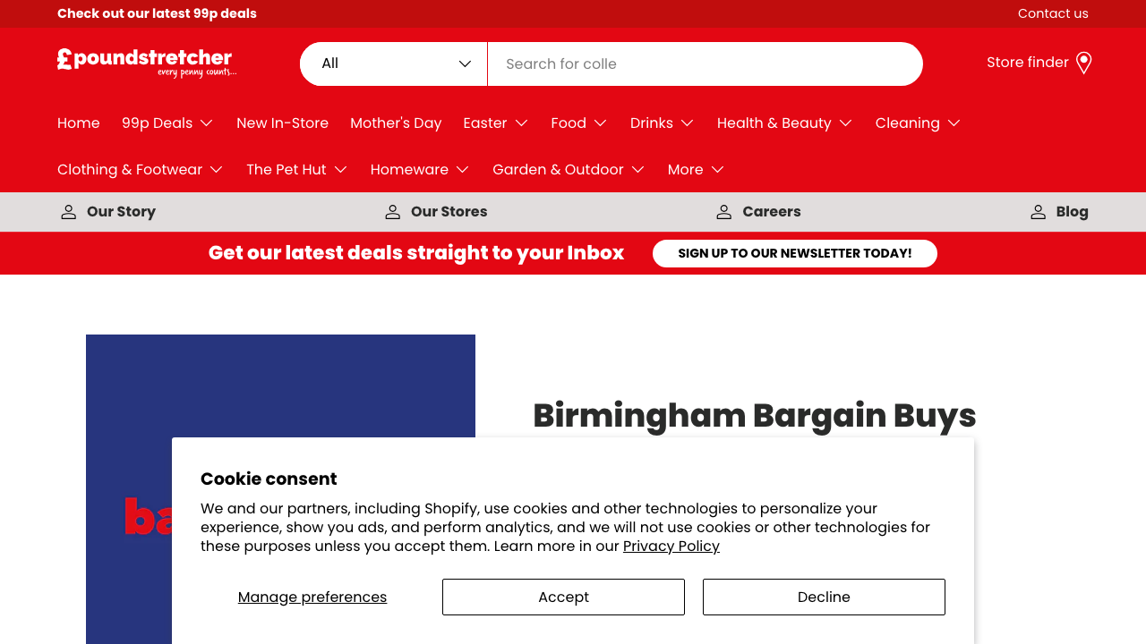 BASKET A BARGAIN LTD website preview