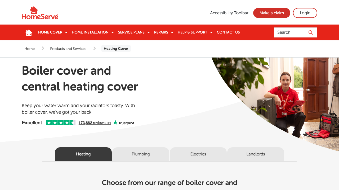 BOILER COVER LTD website preview
