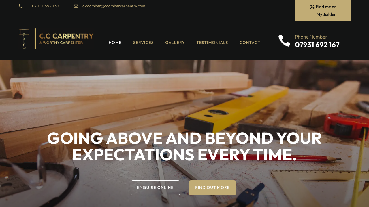 CC CERAMICS & CARPENTRY LTD website preview