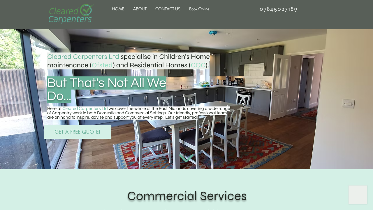CLEARED CARPENTERS LTD website preview
