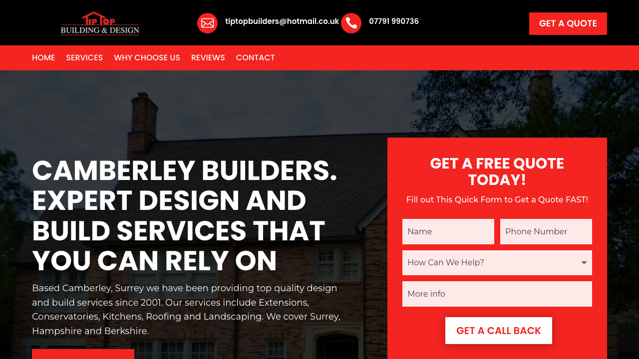 CAMBERLEY CONSTRUCTION LTD website preview