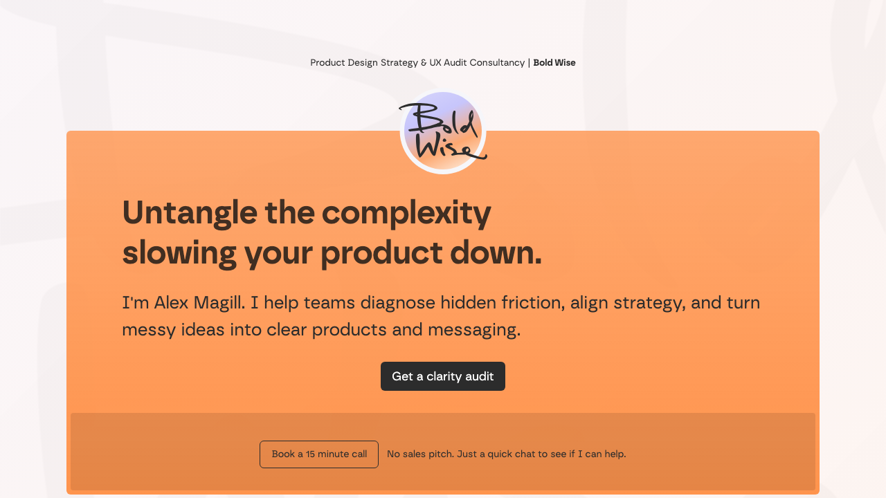 BOLD WISE LTD website preview