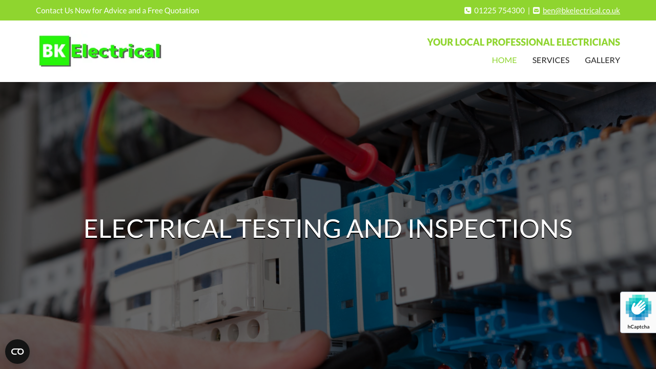 BK ELECTRICAL SOLUTIONS LTD website preview