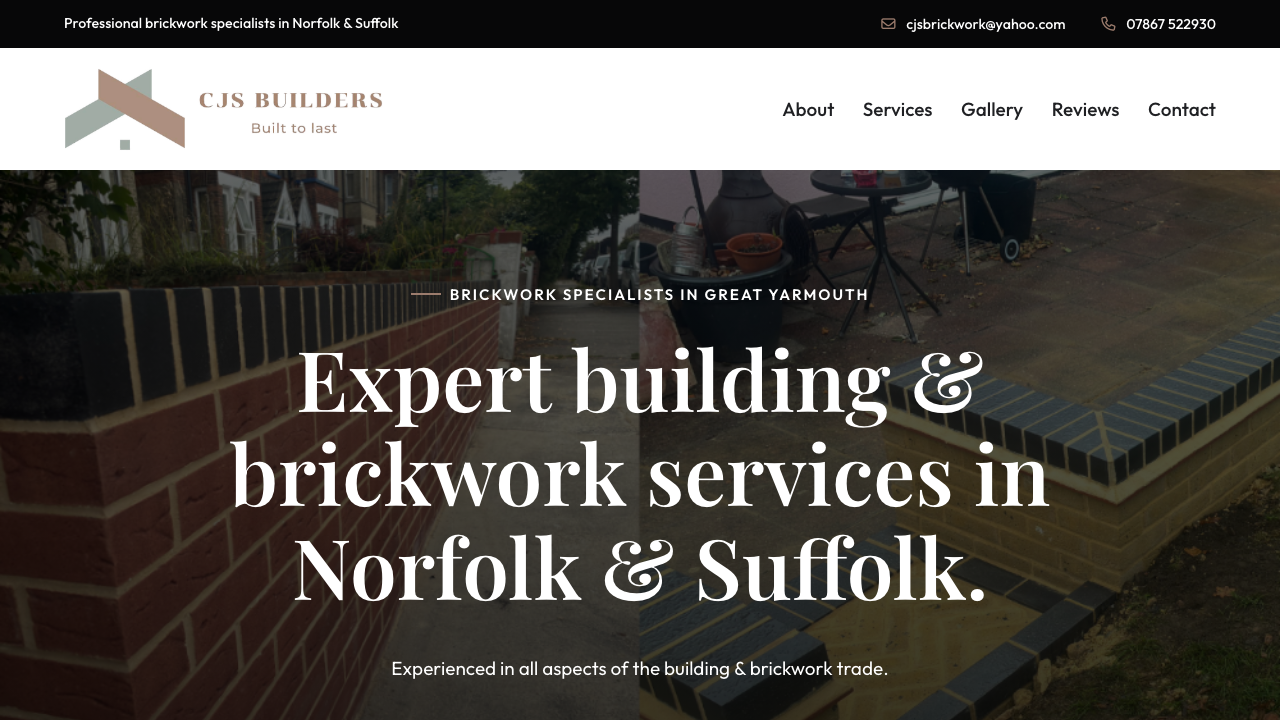 CJS BUILDERS EAST ANGLIA LTD website preview