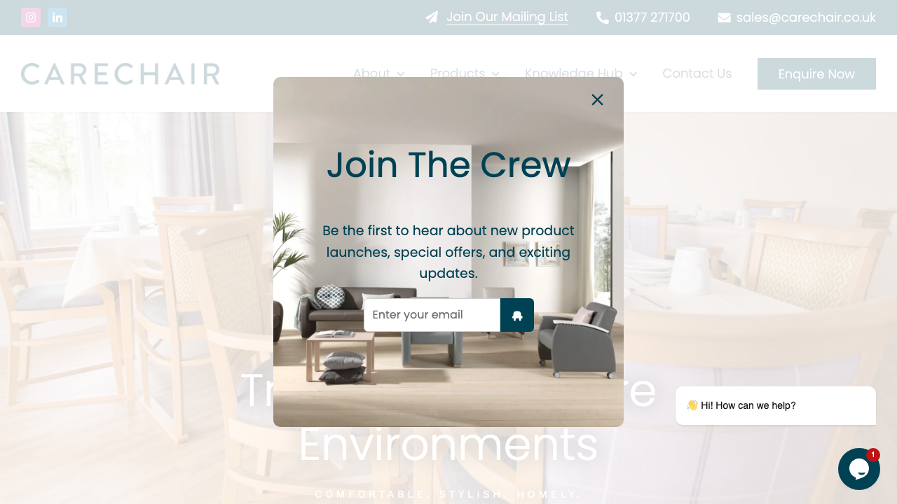 CARECHAIR LIMITED website preview