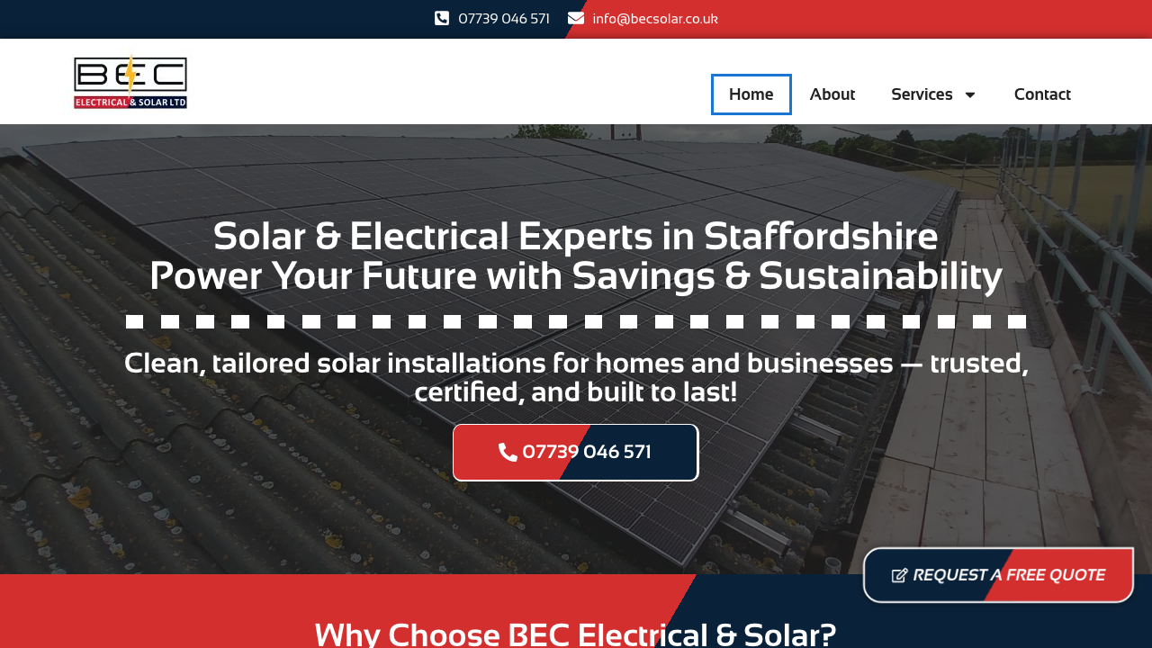 BEC ELECTRICAL & SOLAR LIMITED website preview