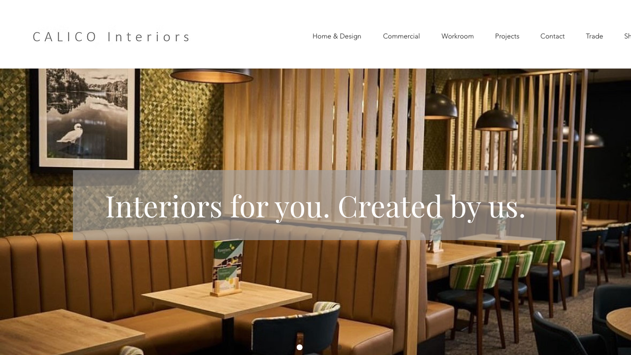 CALICO INTERIORS LIMITED website preview