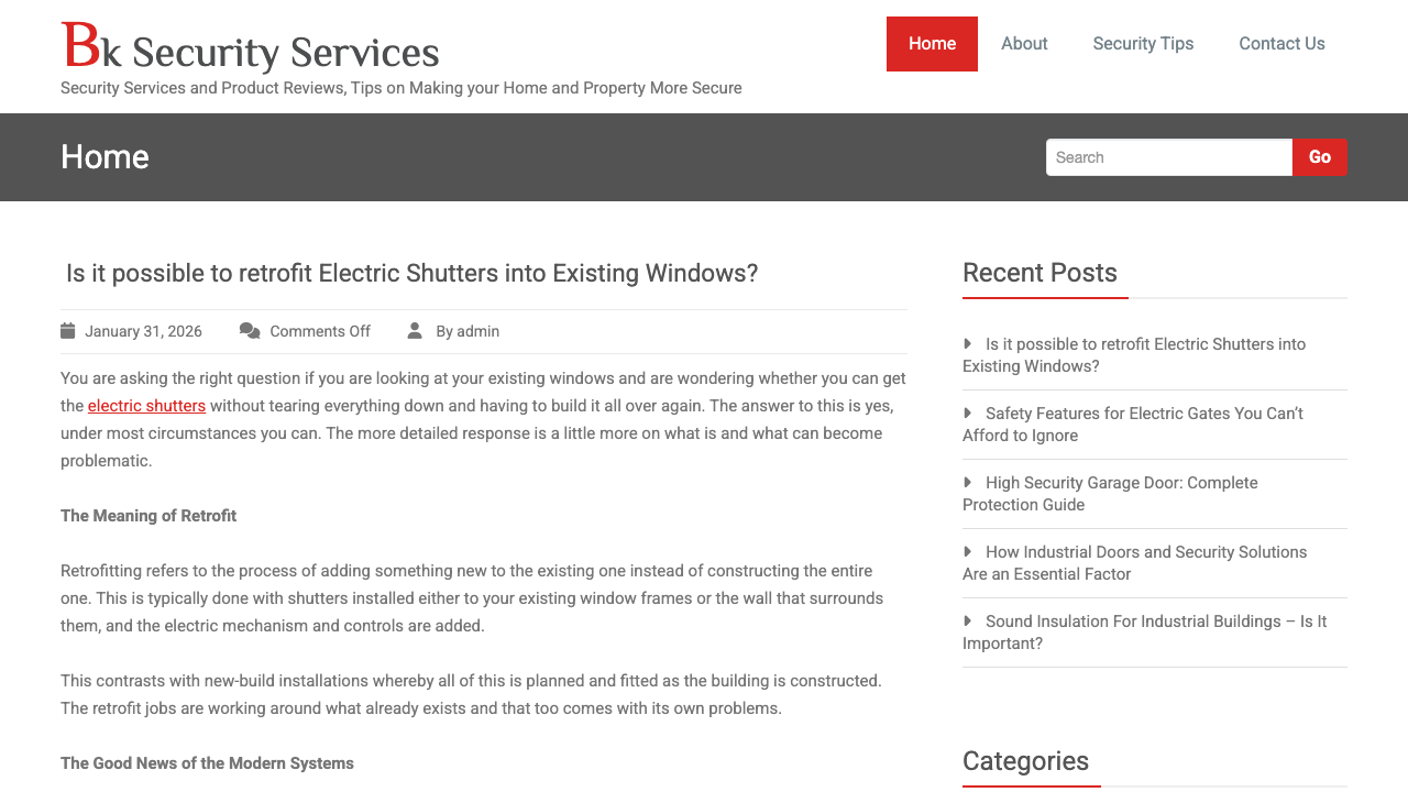 BK ELECTRICAL & SECURITY SERVICES LIMITED website preview