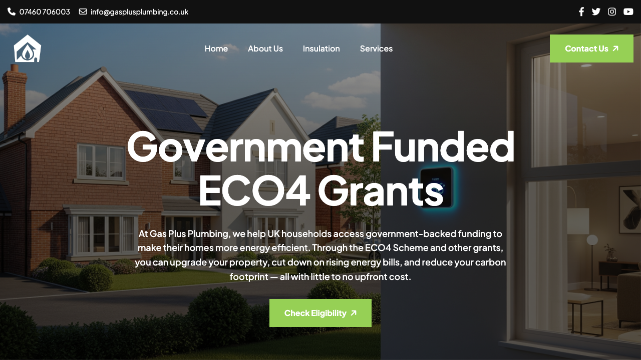 GASPLUS PLUMBING & HEATING SERVICES LTD website preview