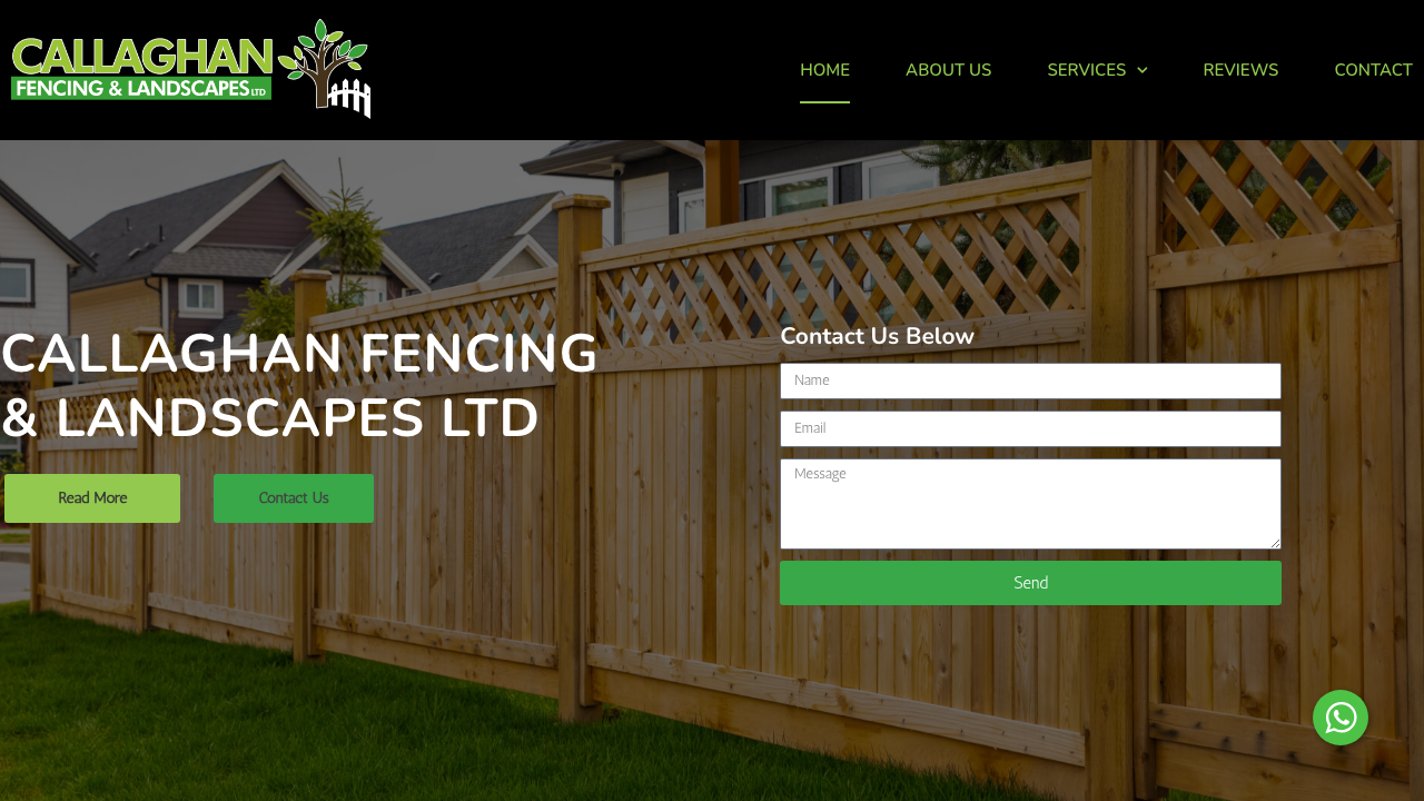 CALLAGHAN FENCING & LANDSCAPES LTD website preview