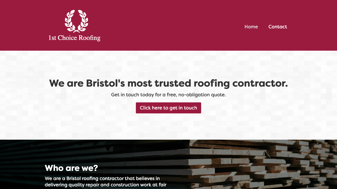 1ST CHOICE ROOFING LIMITED website preview