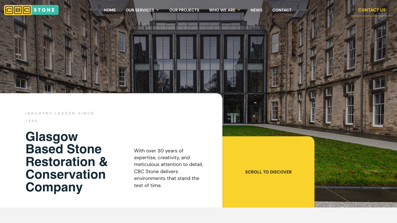 C-B-C STONE RESTORATION AND CONSERVATION LIMITED website preview