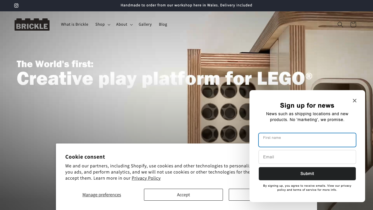 BRICKLE LTD website preview