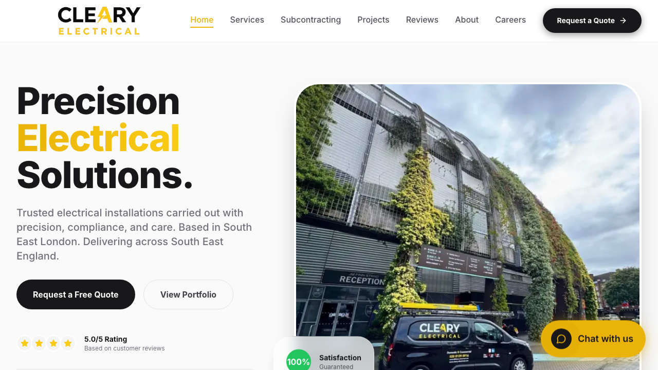 CLEARY ELECTRICAL LTD website preview