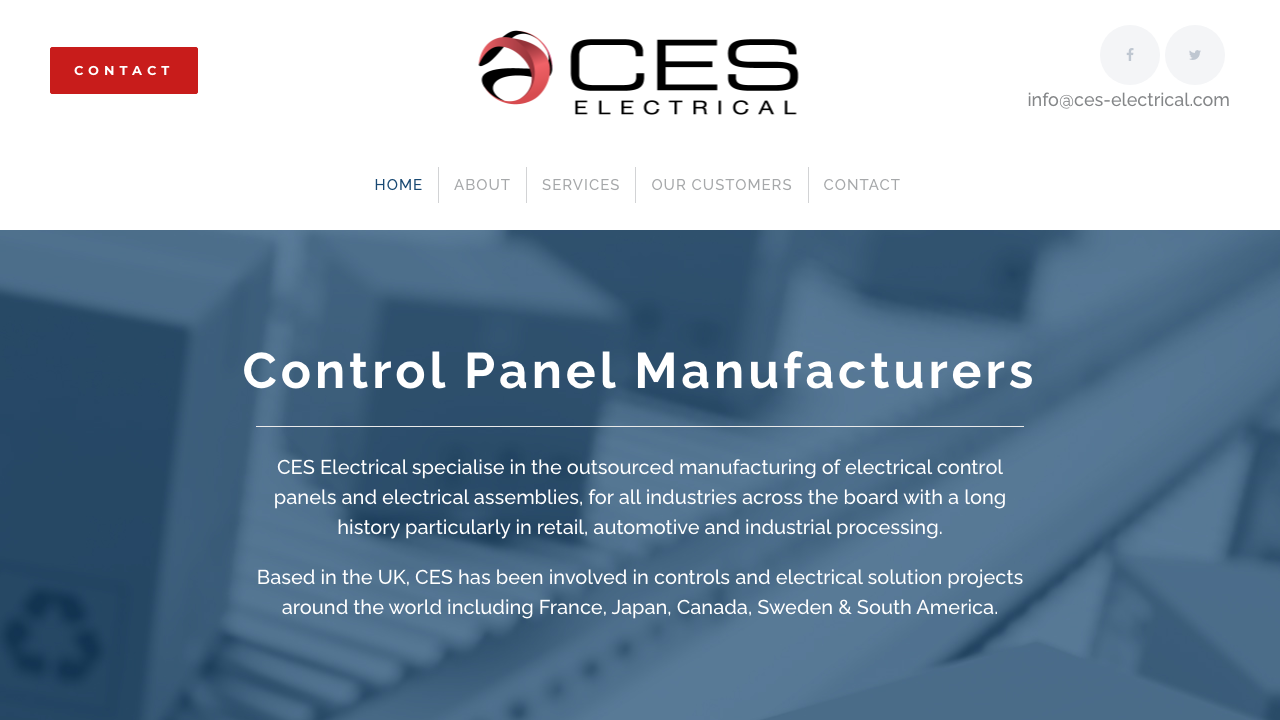 CES ELECTRICAL LTD website preview