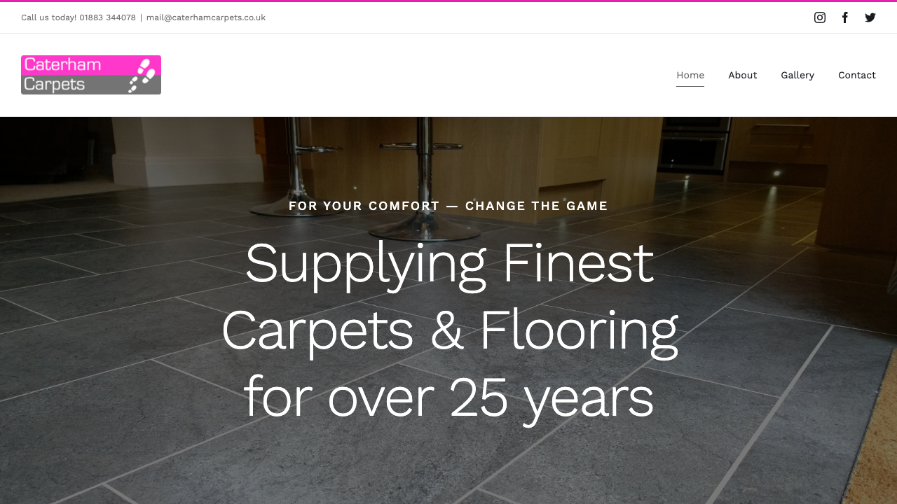 CATERHAM CARPETS LIMITED website preview